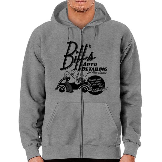 Biffs Auto Detailing Zip Hoodies