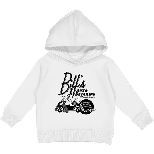Biffs Auto Detailing Kids Pullover Hoodies