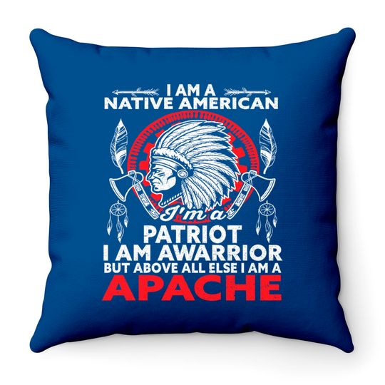 Apache Tribe Native American Indian America Tribes Throw Pillows