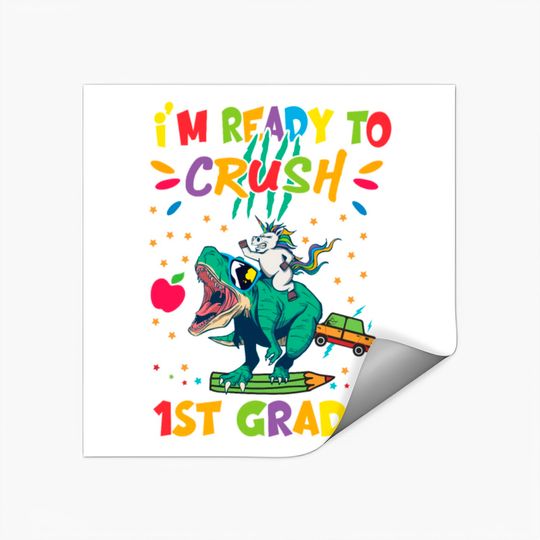 Discover I'm Ready To Crush First Grade Stickers