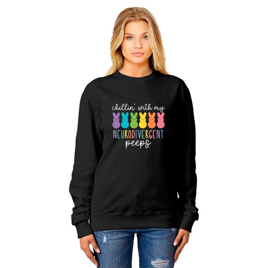 Chillin With My Neurodivergent Peeps Sweatshirts, Special Education Shirt, Autism Shirt, Awareness Day Shirt, Autism Mom Shirt, Autistic Tee