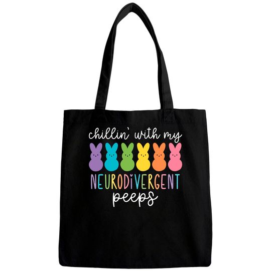 Chillin With My Neurodivergent Peeps Bags, Special Education Shirt, Autism Shirt, Awareness Day Shirt, Autism Mom Shirt, Autistic Tee