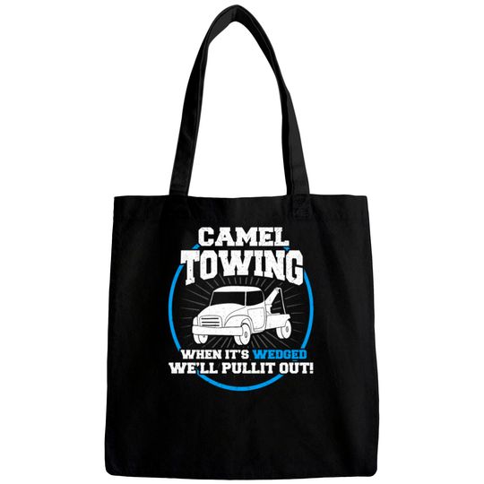 Camel Towing Funny Adult Humor Rude Bags