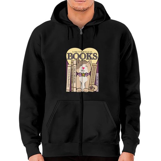 Lose Yourself in Books - Library - Zip Hoodies