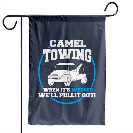 Discover Camel Towing Funny Adult Humor Rude Garden Flags