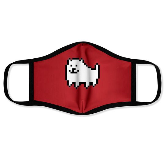 Undertale dog - Undertale - Face Masks