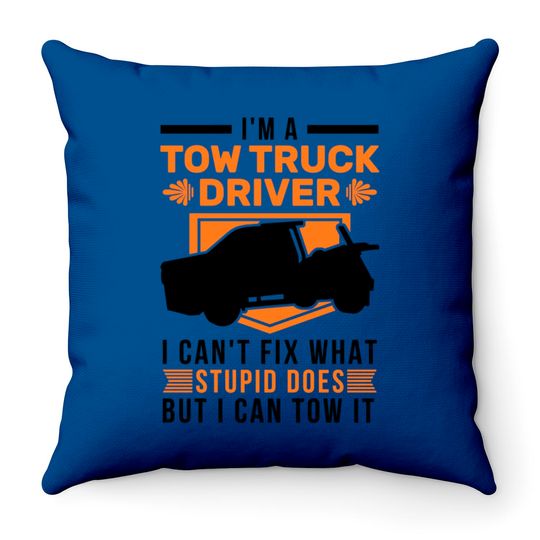 Tow Truck Towing Service - Tow Truck - Throw Pillows