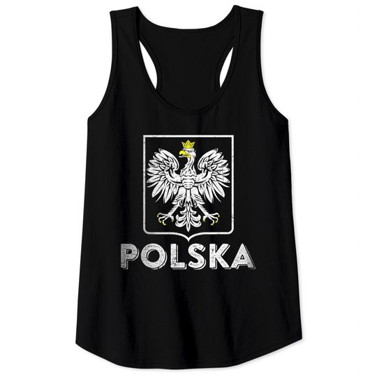 Discover Polska Retro Style Tee Poland Tank Tops Polish Soccer Shirt
