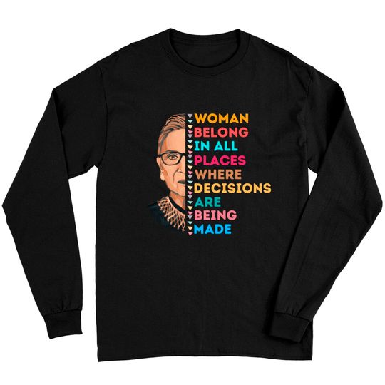Rbg Women's Rights Ruth Bader Ginsburg Long Sleeves
