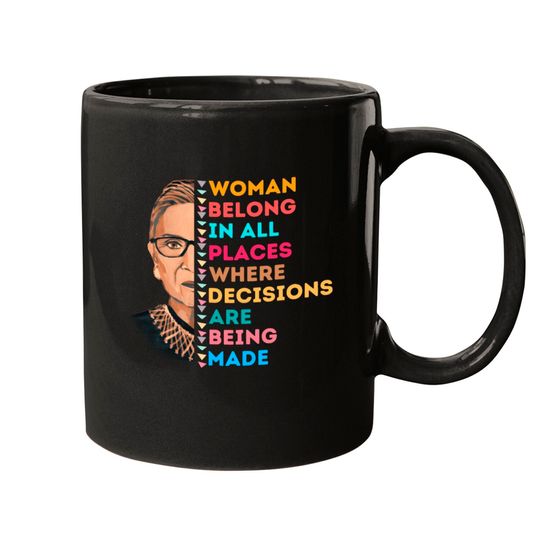 Rbg Women's Rights Ruth Bader Ginsburg Mugs