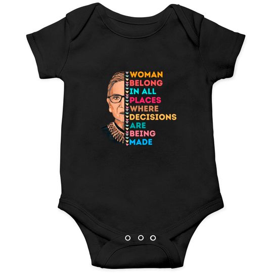Discover Rbg Women's Rights Ruth Bader Ginsburg Onesies