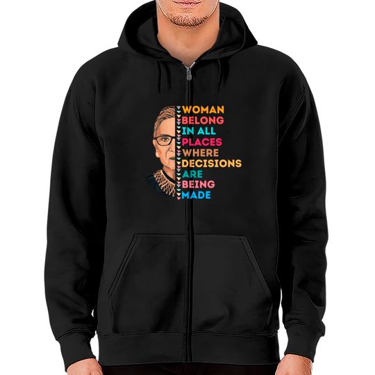 Discover Rbg Women's Rights Ruth Bader Ginsburg Zip Hoodies
