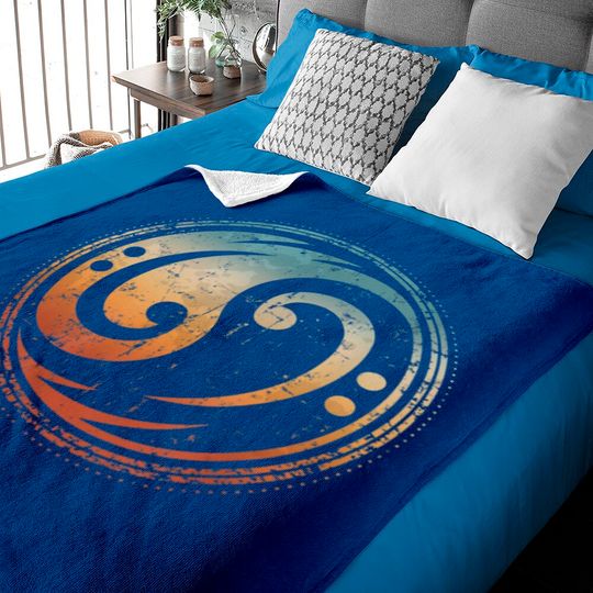 Discover Bass Guitar Clef Yin Yang Vintage Baby Blankets