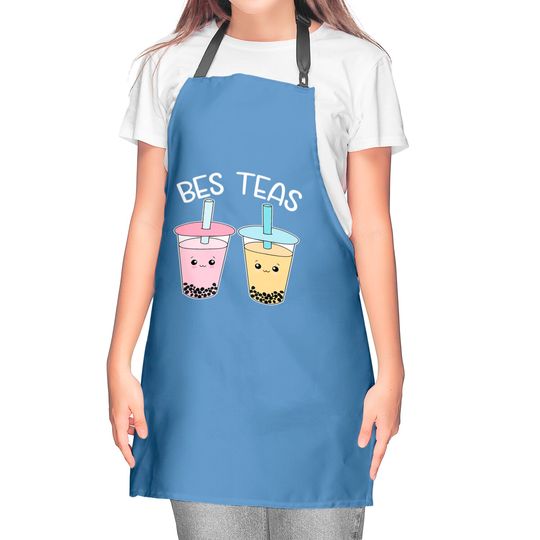 Bes Teas-Besties Bubble-Tea Cute Boba-Best-Friends Kitchen Aprons