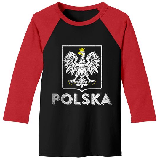 Polska Retro Style Tee Poland Baseball Tees Polish Soccer Shirt