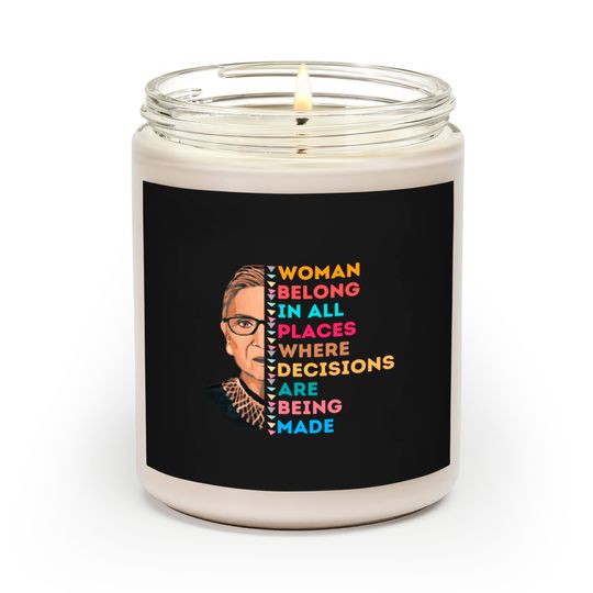 Rbg Women's Rights Ruth Bader Ginsburg Scented Candles