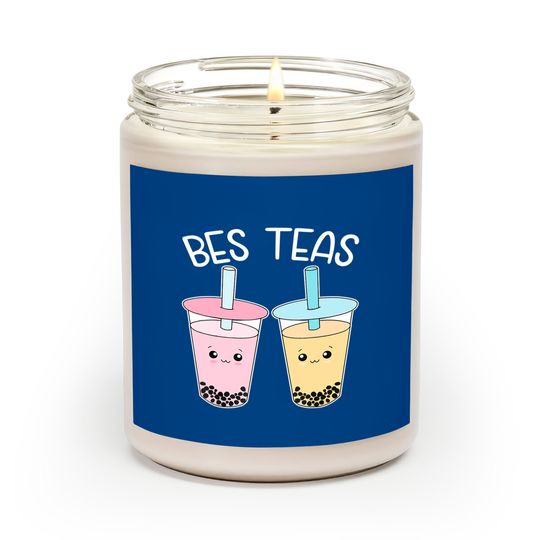 Bes Teas-Besties Bubble-Tea Cute Boba-Best-Friends Scented Candles