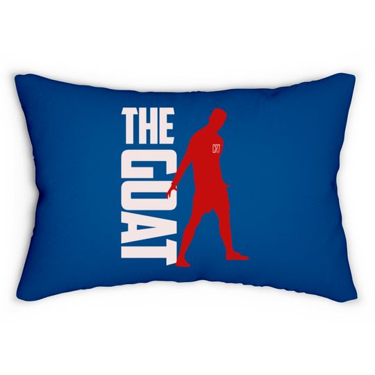 Ronaldo _ the Goat Lumbar Pillows