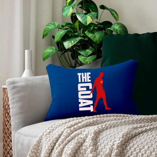 Ronaldo _ the Goat Lumbar Pillows
