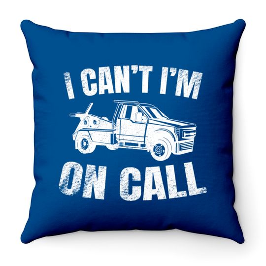 Tow Truck Driver Wrecker Recovery Vehicle Throw Pillows