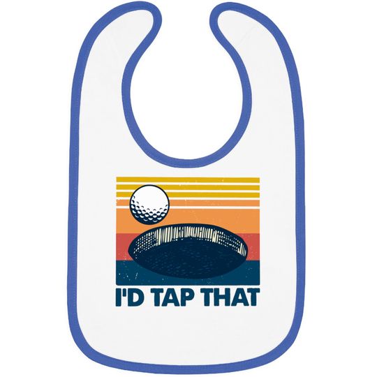 Discover Retro Golf I'd Tap That - Id Tap That Golf Funny - Bibs