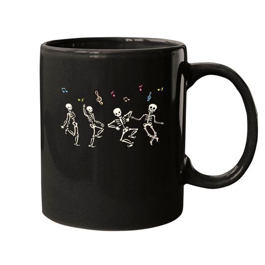 Dancing Skeletons Funny Skeleton Dance Mugs