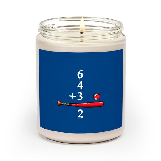 Discover 6 4 3 2 Double Play Baseball Scented Candle Scented Candles