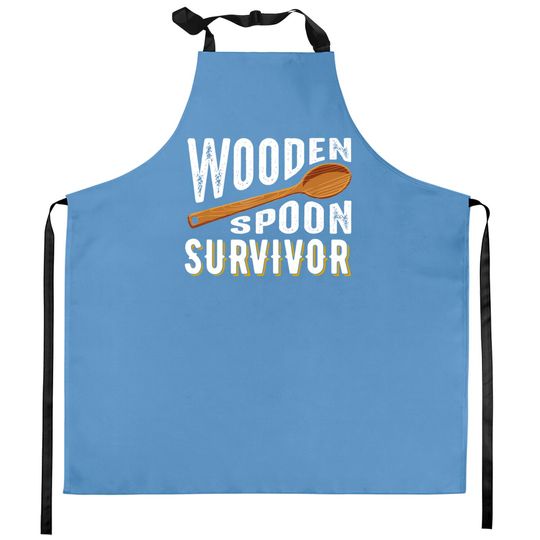 Survivor Kitchen Aprons Wooden Spoon Survivor Champion Funny Gift