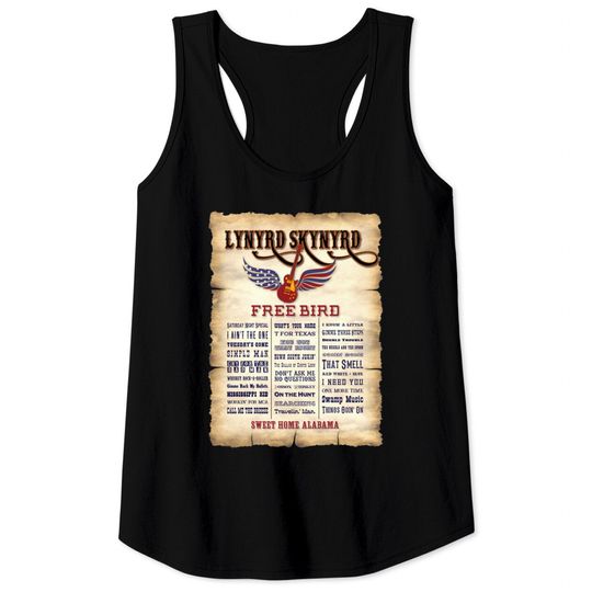 lynyrd skynyrd - Lynyrd Skynyrd Hard Rock Band - Tank Tops