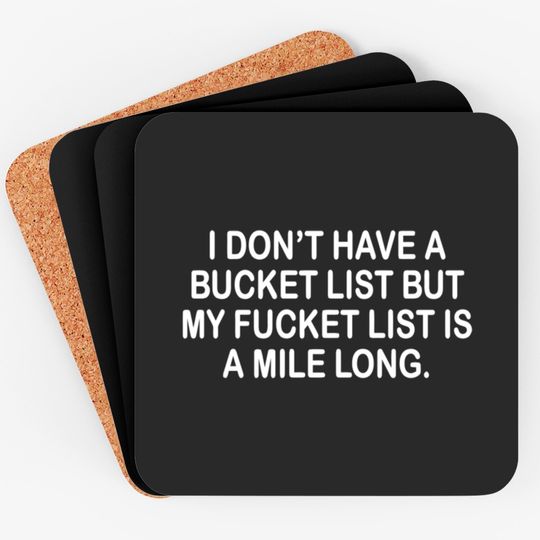BUCKET LIST Coasters