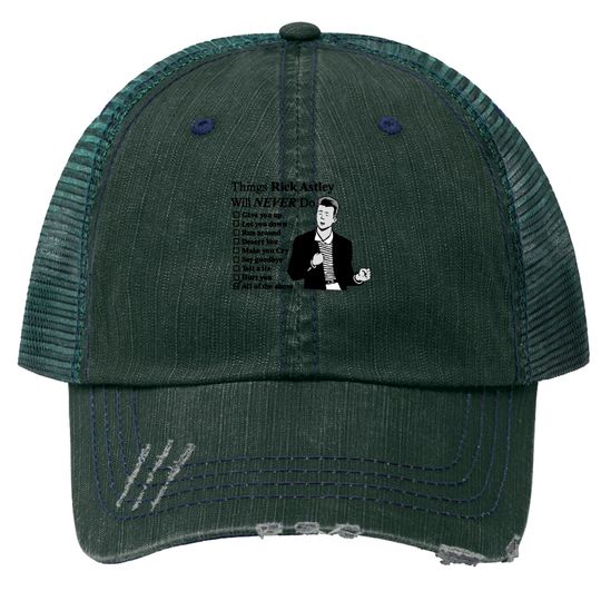 Rick Astley Trucker Hats