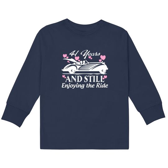 Anniversary Gift 41 years Wedding Marriage T Shirt  Kids Long Sleeve T-Shirts