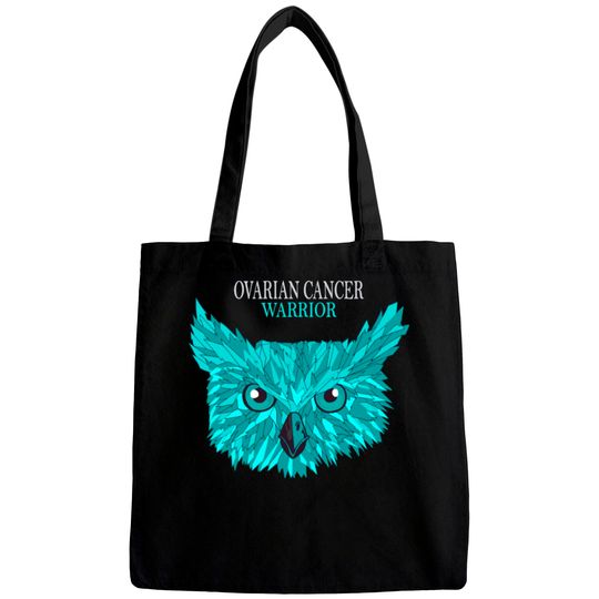 Ovarian Cancer Warrior Teal Ribbon Bags