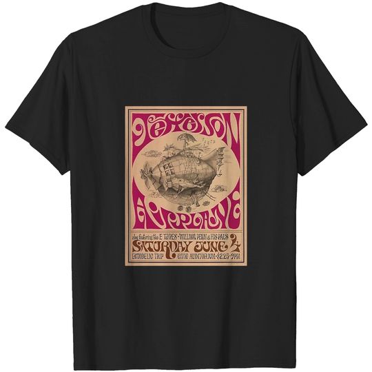 Discover Jefferson Airplane Vintage Poster Classic T-Shirt
