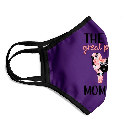 Great Pyrenees Mom Dog Lover Great Pyrenees Mama Face Masks