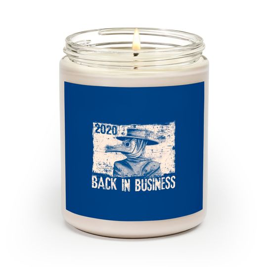 2020 Back In Business Medieval Plague Doctor Top Scented Candles