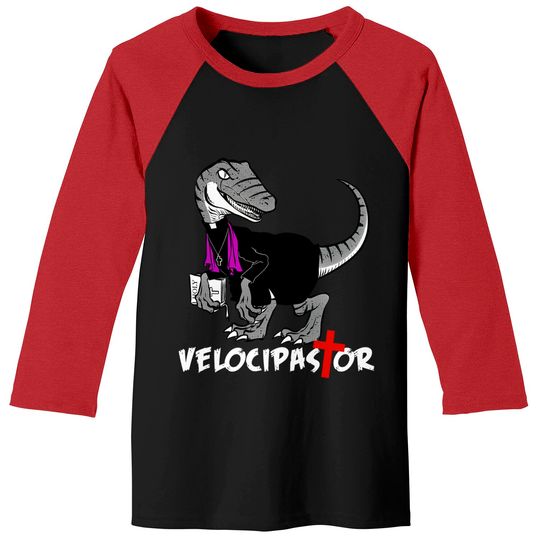 Velocipastor - Velociraptor - Baseball Tees
