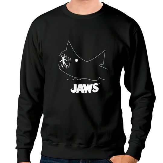 Jaws Chalk Board Movie Sweatshirts