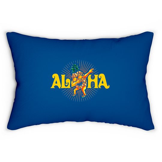 Discover Dabbing Pineapple Aloha Sunglasses Summer Hawaii - Aloha Pineapple - Lumbar Pillows