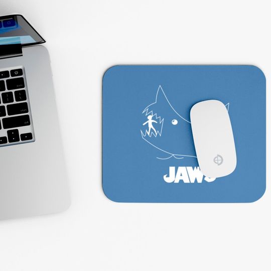 Jaws Chalk Board Movie Mouse Pads