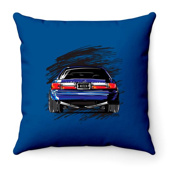 Discover Notch Fox Body Ford Mustang - Mustang - Throw Pillows