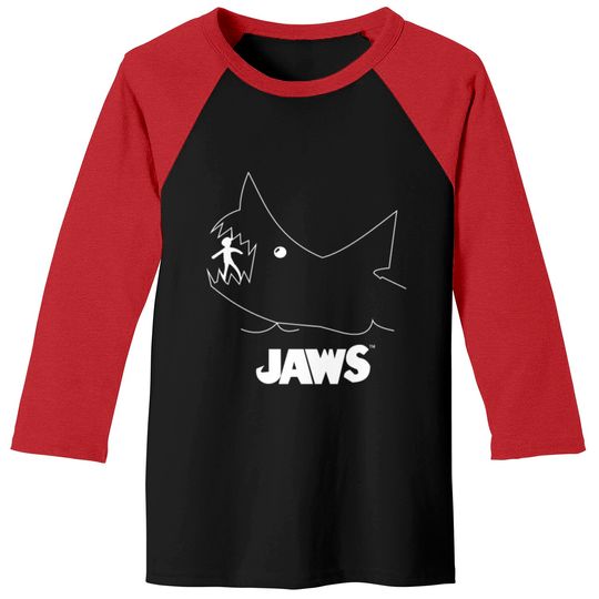 Jaws Chalk Board Movie Baseball Tees