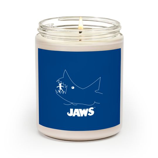 Jaws Chalk Board Movie Scented Candles