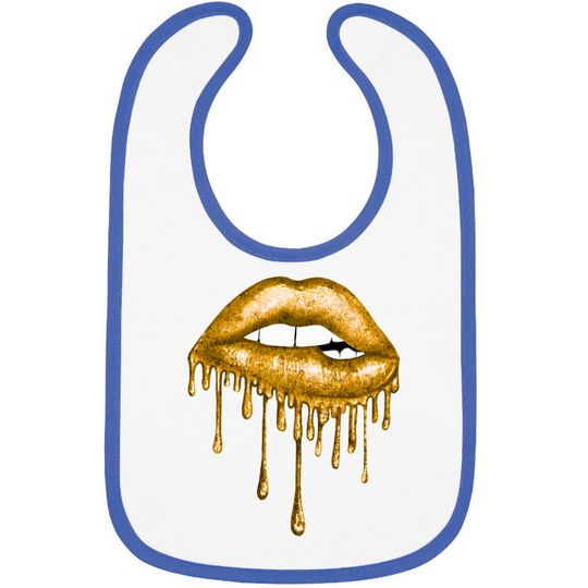 Discover Drip Gold Lips - Lips - Bibs