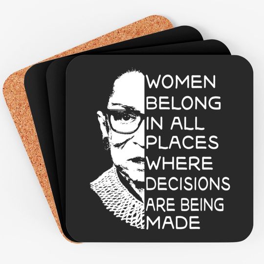 Vintage Notorious RBG - Ruth Bader Ginsburg Coasters