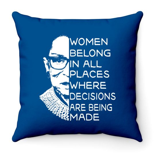Vintage Notorious RBG - Ruth Bader Ginsburg Throw Pillows