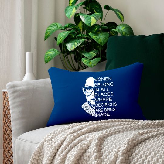 Vintage Notorious RBG - Ruth Bader Ginsburg Lumbar Pillows