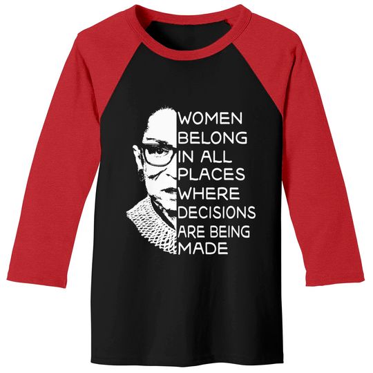 Vintage Notorious RBG - Ruth Bader Ginsburg Baseball Tees