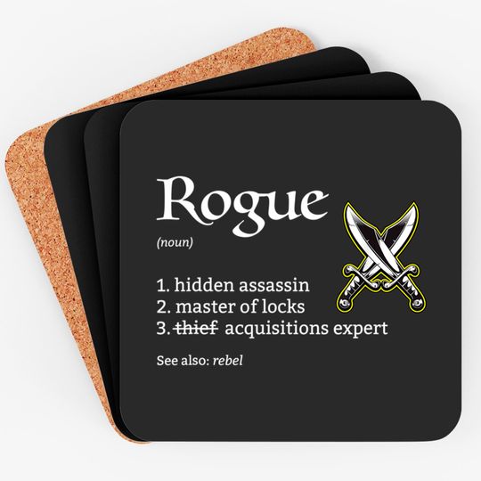 Rogue Class Definition Dungeons and RPG Dragons Coasters