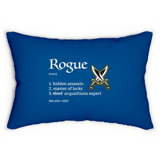 Discover Rogue Class Definition Dungeons and RPG Dragons Lumbar Pillows